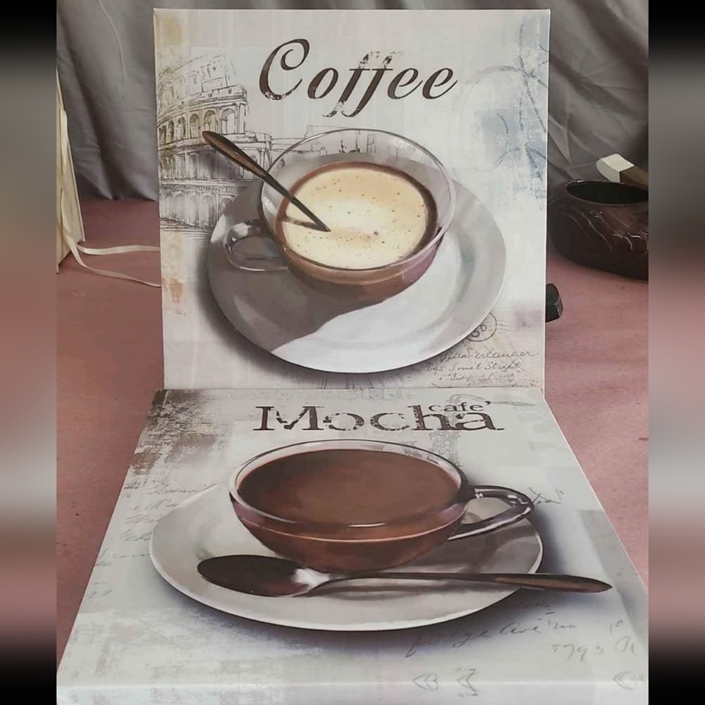 Coffee and Mocha Wall Art Set